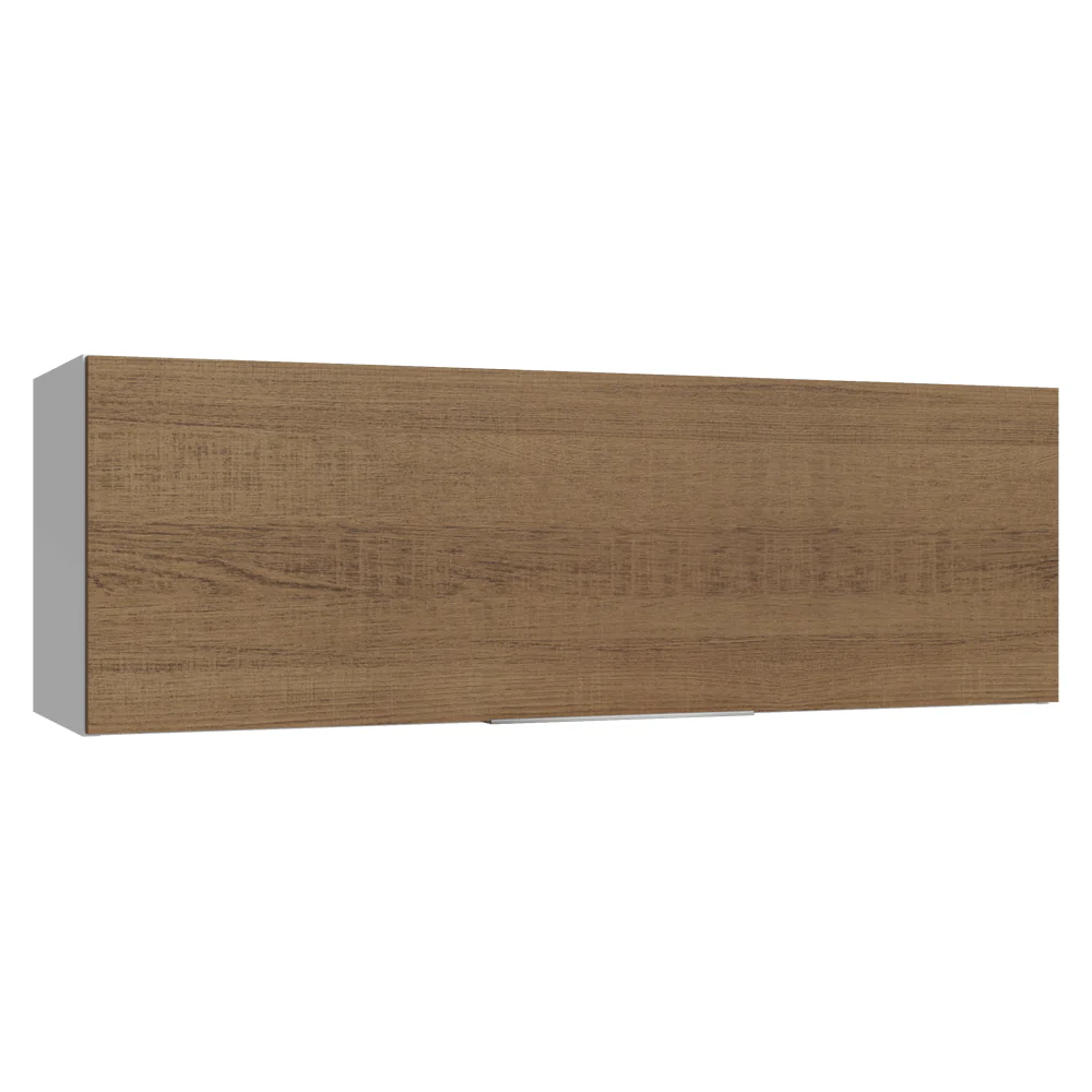 Armário Aéreo 100 cm 1 Porta Basculante Branco/Rustic Stella Madesa