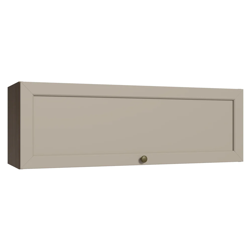 Armário Aéreo 100 cm 1 Porta Basculante Rustic/Crema Vik Madesa
