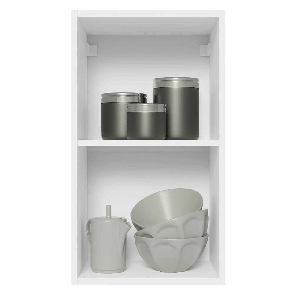 Armário Aéreo 100% MDF 35 cm 1 Porta Branco/Rustic Acordes Madesa - Image 4