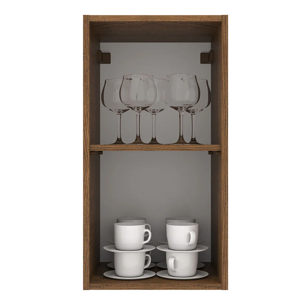 Armário Aéreo 35 cm 1 Porta Rustic/Crema Agata Madesa - Image 3