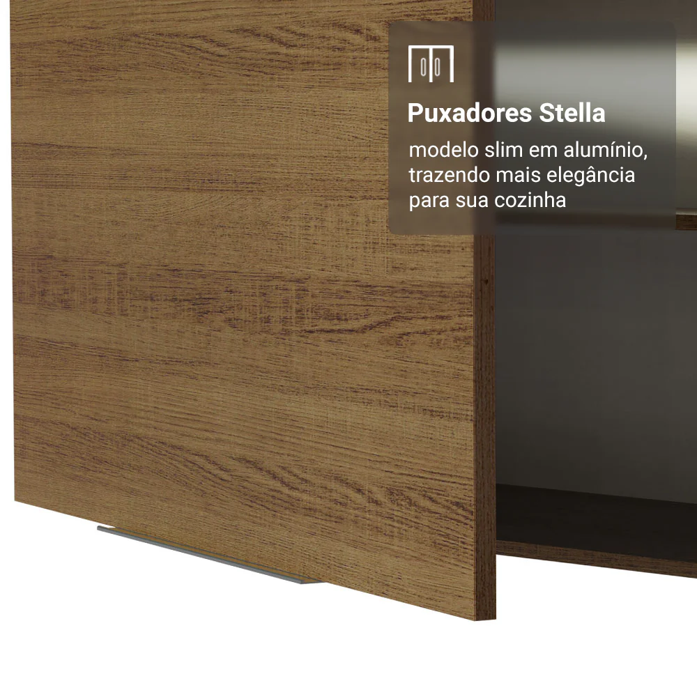 Armário Aéreo 50cm 1 Porta Rustic Stella Madesa - Image 8