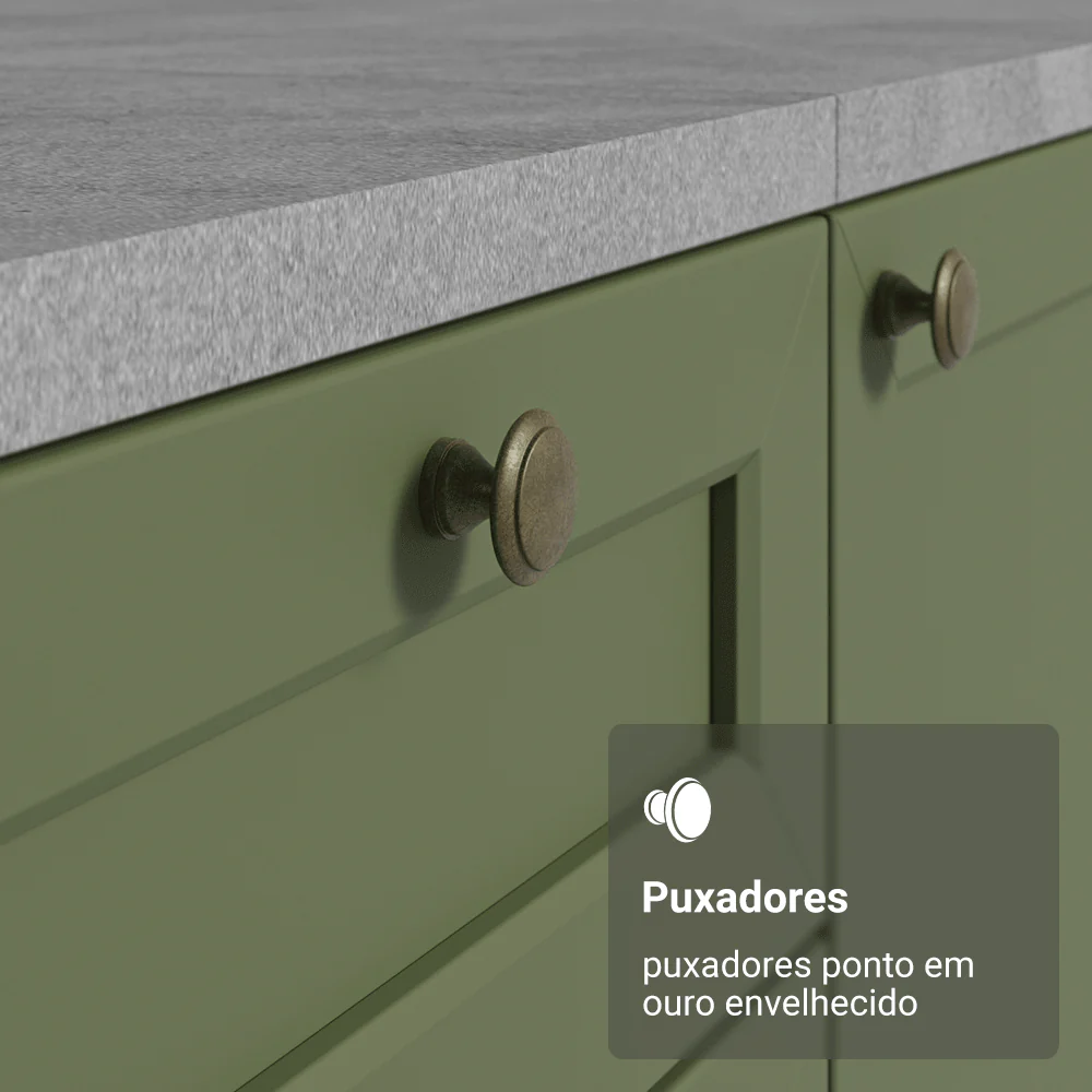 Armário Aéreo de Canto 1 Porta Branco/Verde Vik Madesa - Image 7