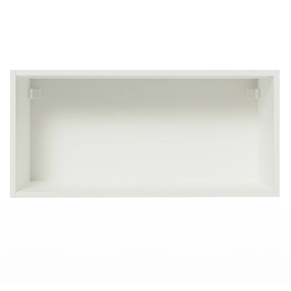 Armário Aéreo de Cozinha Madesa Agata 70 cm 1 Porta Basculante Branco/Cinza - Image 9