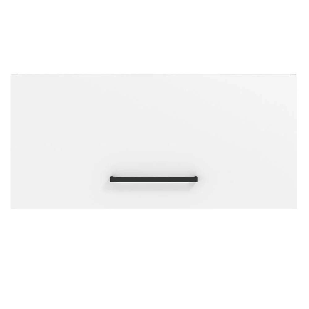 Armário Aéreo de Cozinha Madesa Agata 70 cm 1 Porta Basculante Rustic/Branco - Image 6