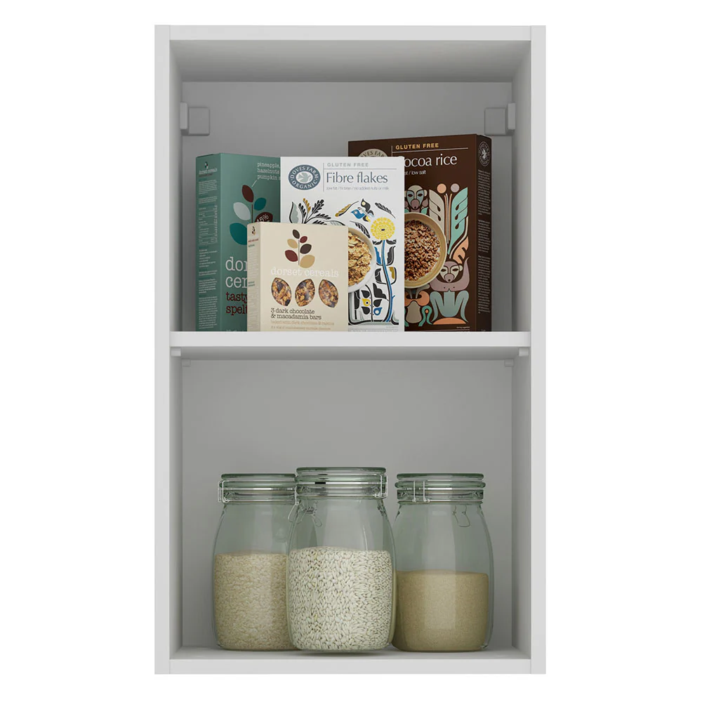Armário Aéreo Madesa Glamy 40 cm 1 Porta Branco/Rustic - Image 3