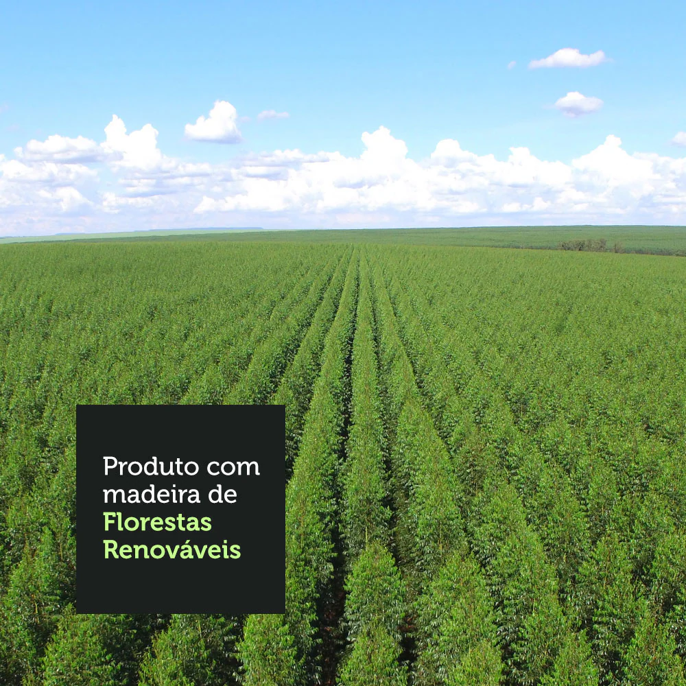 Armário Aéreo Madesa Glamy 80 cm 1 Porta Basculante Branco/Rustic - Image 6