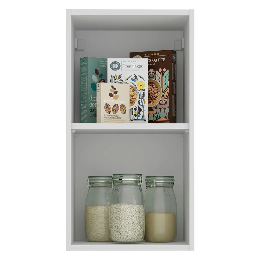 Armário Aéreo Madesa Stella 35 cm 1 Porta Branco/Rustic - Image 3
