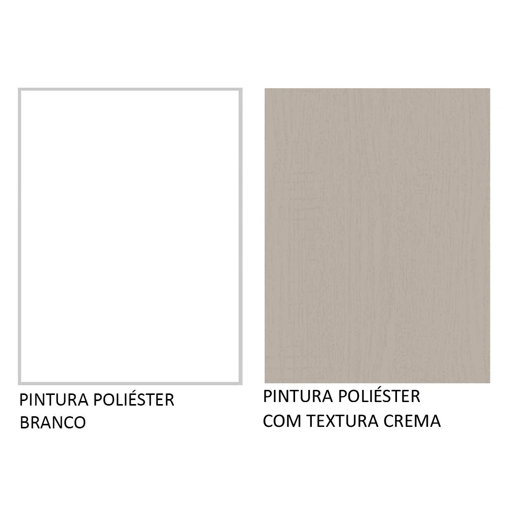 Armário Aéreo Multiuso 120cm 2 Portas Branco/Crema Agata Madesa - Image 10
