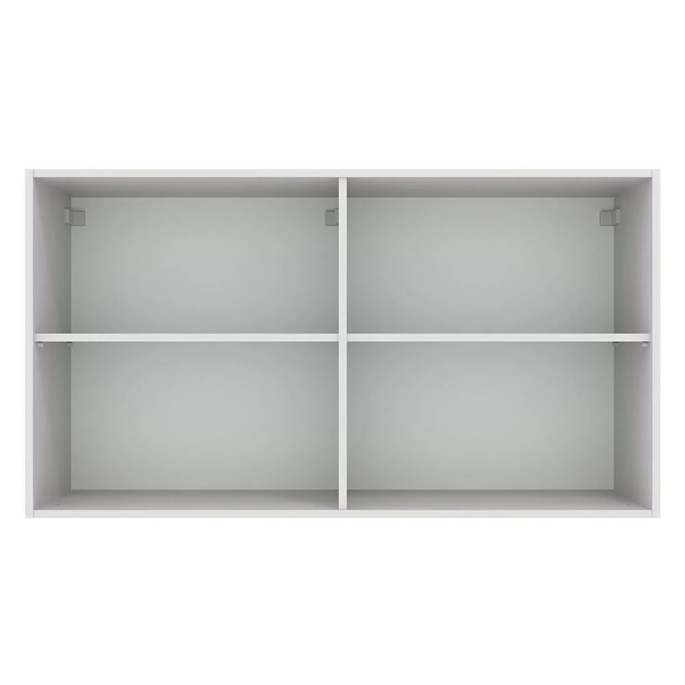 Armário Aéreo Multiuso 120cm 2 Portas Branco/Crema Agata Madesa - Image 6