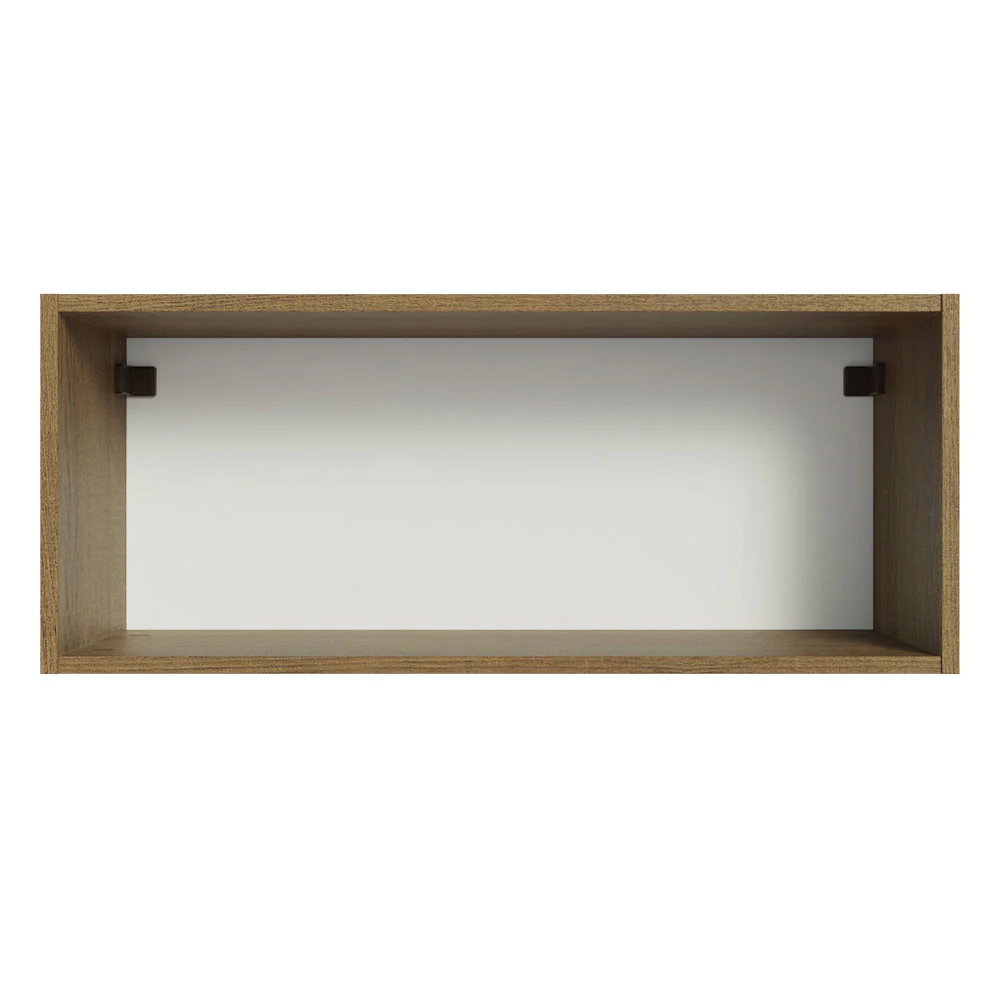 Armário Aéreo Multiuso 80cm 1 Porta Basculante Rustic/Preto Agata Madesa - Image 5