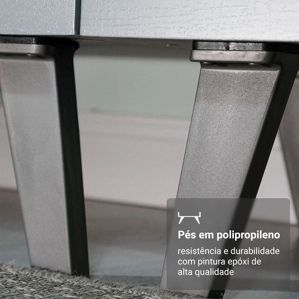 Armário de Cozinha Compacta 200cm Cinza Nice Madesa 03 - Image 9