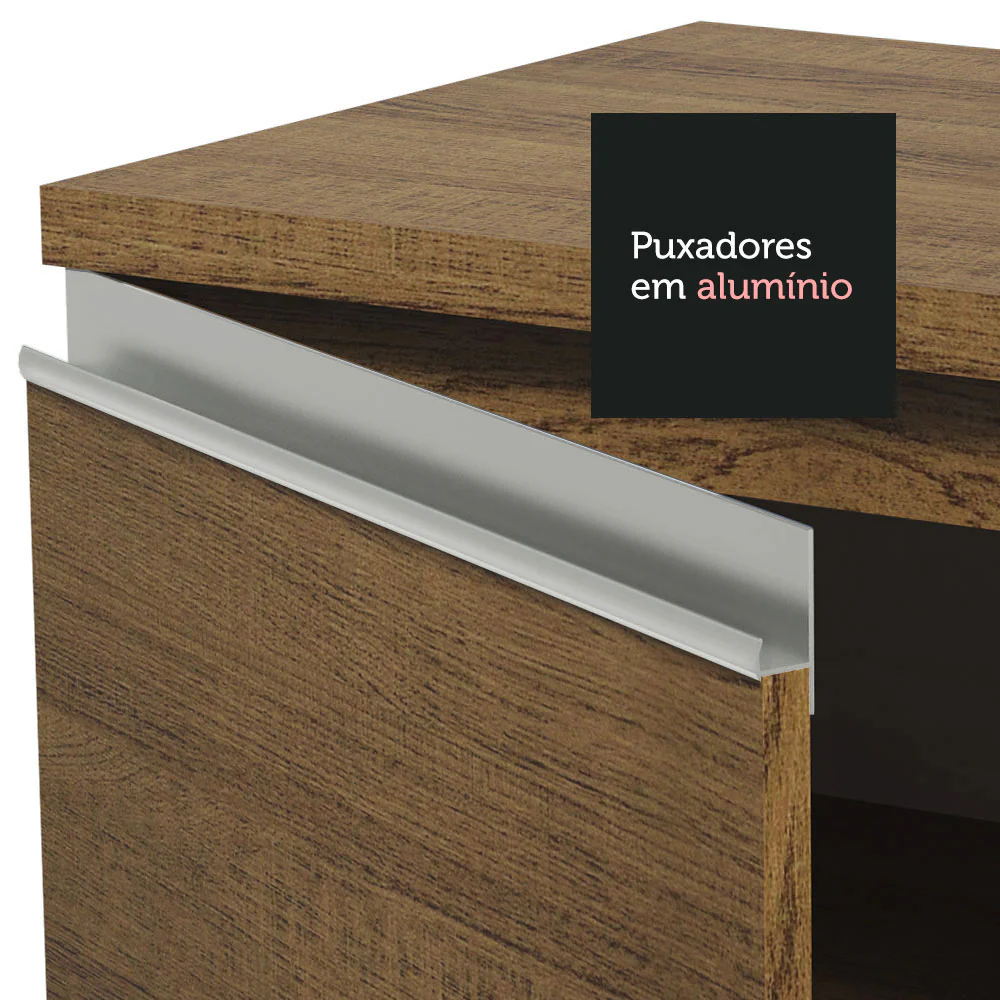 Armário de Cozinha Compacta 200cm Rustic Glamy Madesa 08 - Image 7