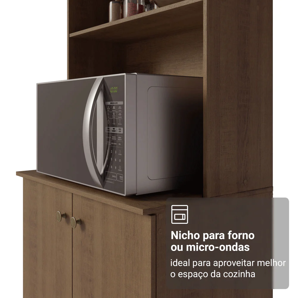Armário de Cozinha Compacta 235cm Rustic Gourmet Madesa 01 - Image 7