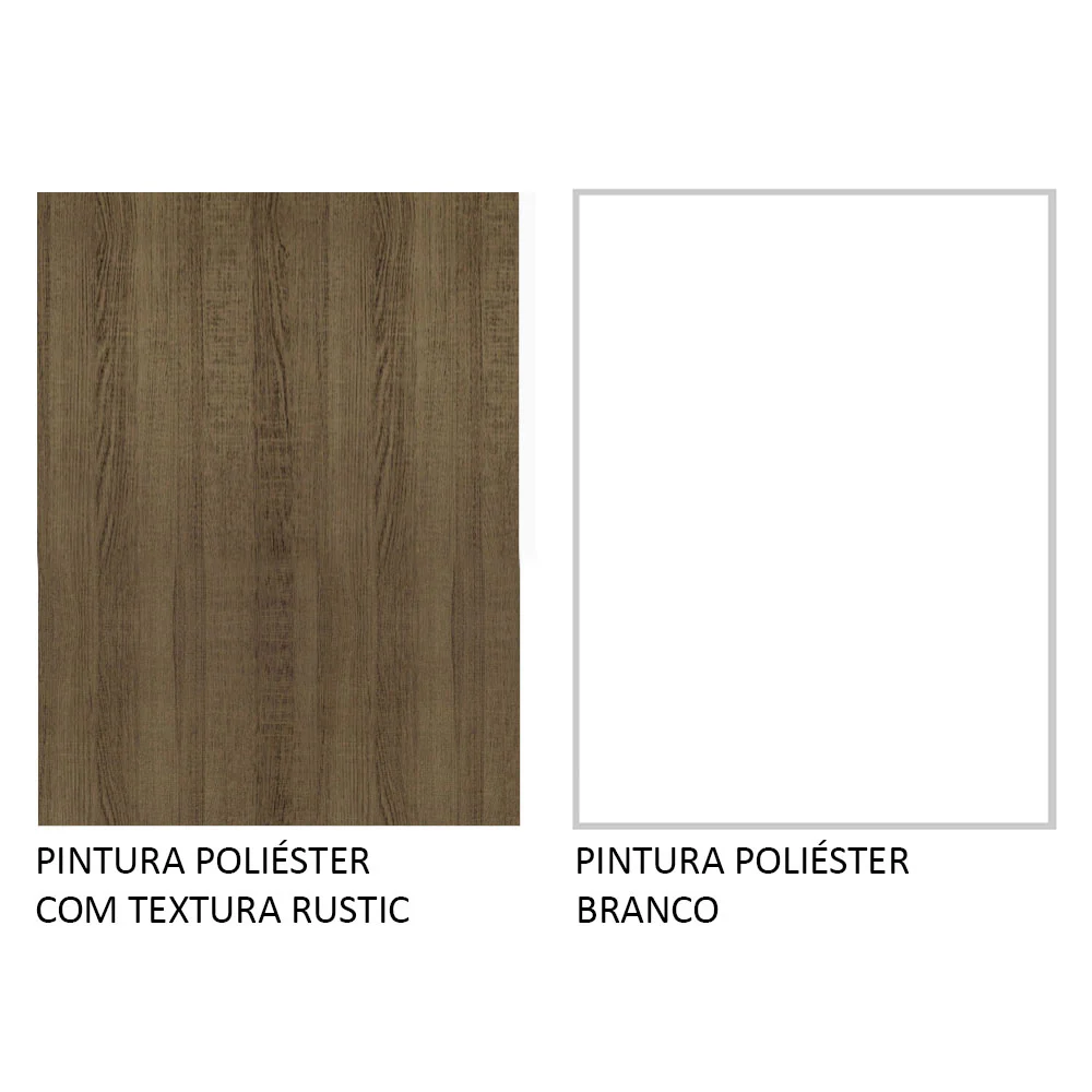 Armário de  Cozinha Compacta 180cm Rustic/Branco Agata Madesa 09 - Image 10