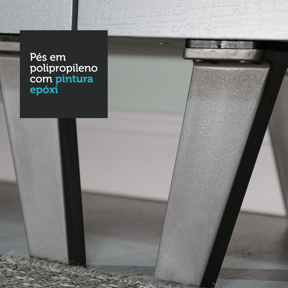 Armário de Cozinha Completa 260cm Cinza Nice Madesa 09 - Image 9