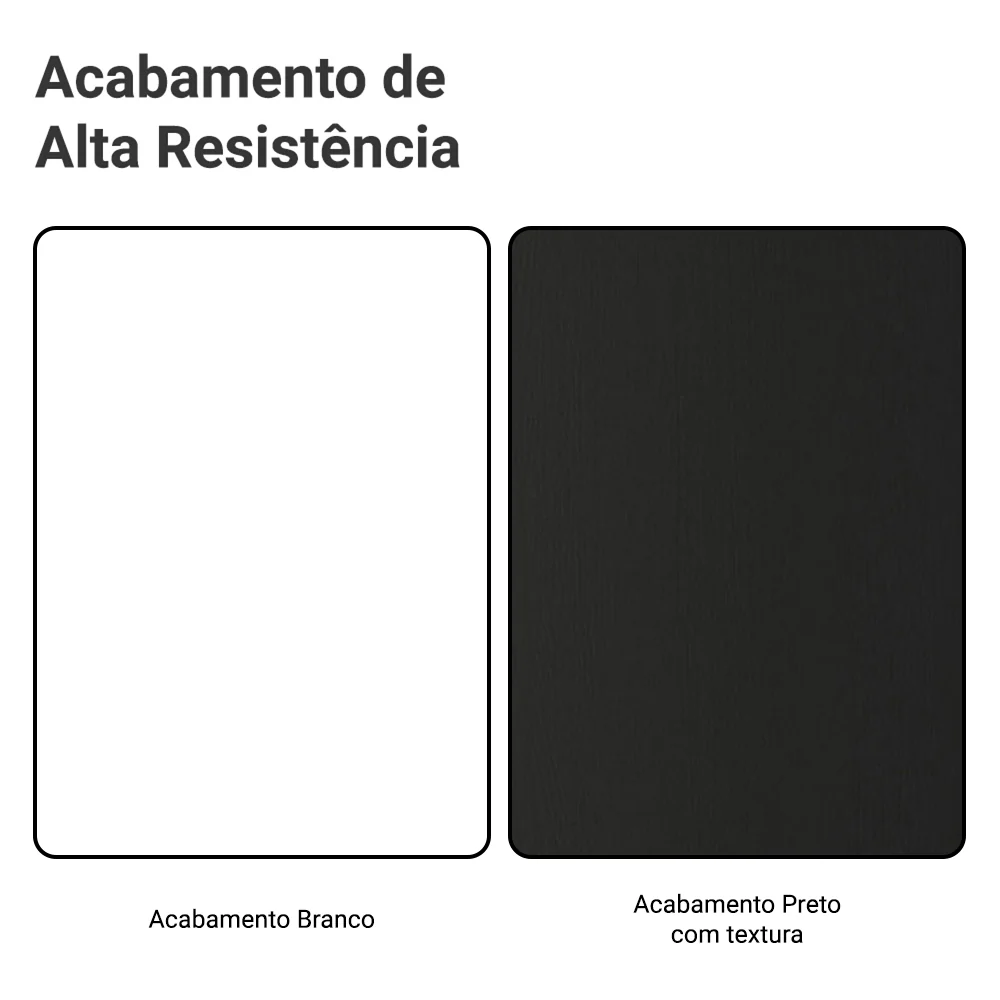 Armário de Cozinha Completa 549cm Branco/Preto Glamy Madesa 01 - Image 12