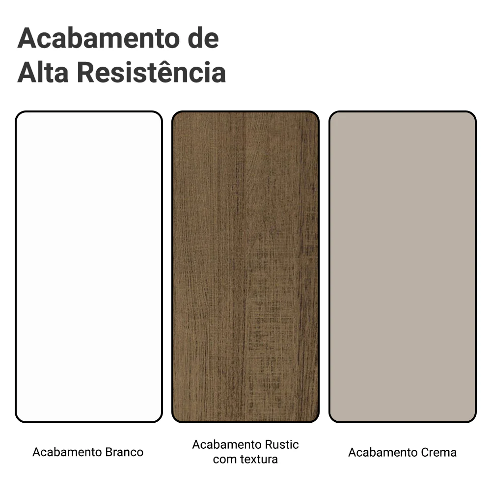 Armário de Cozinha Completa 100% MDF 310 cm Branco/Rustic/Crema Smart Madesa 03 - Image 10