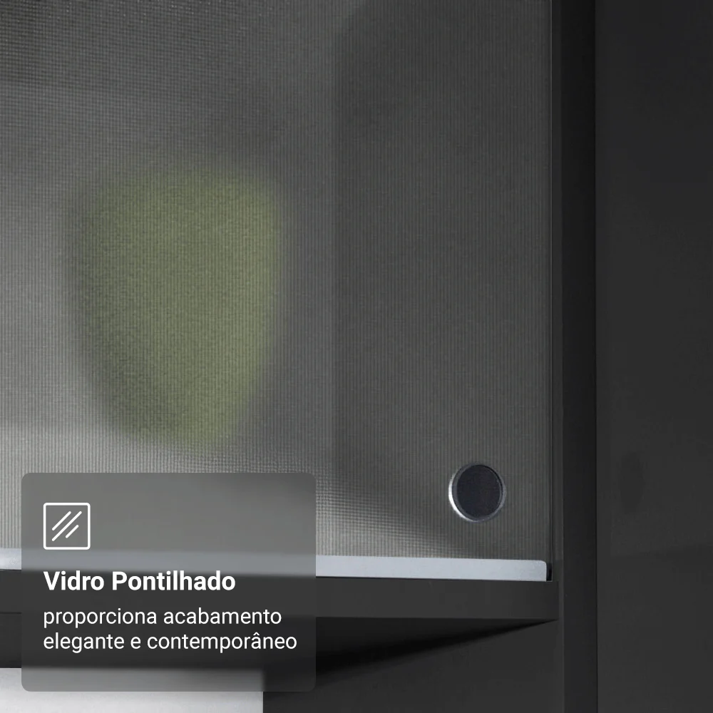 Armário de Cozinha Completa 260 cm Preto Nice Madesa 02 - Image 8