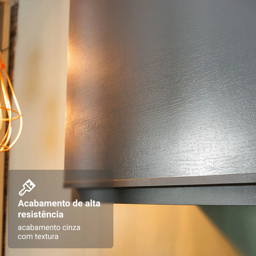 Balcão 80 cm 2 Portas Suspenso Cinza Nice Madesa - Image 8