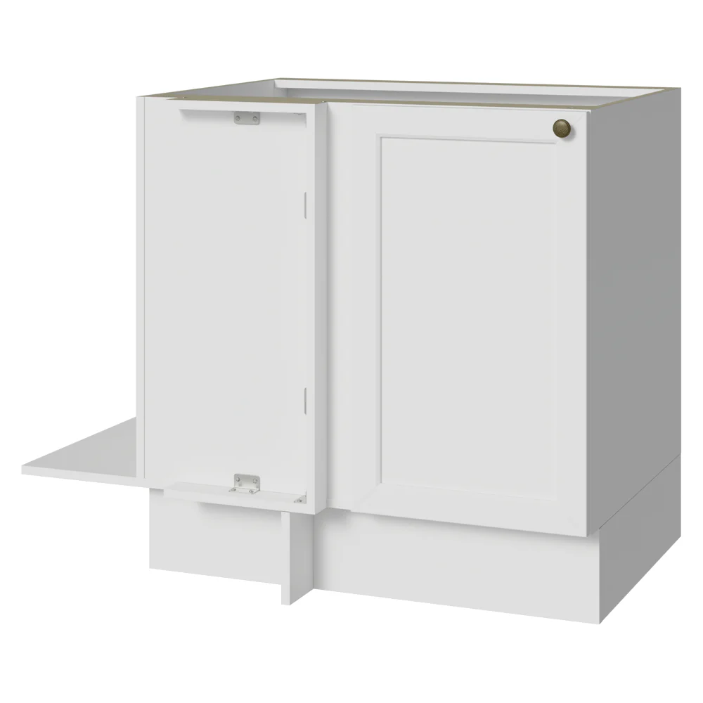 Balcão de Canto para Linha de 60 cm Profundidade (Sem Tampo) Branco Vik Madesa