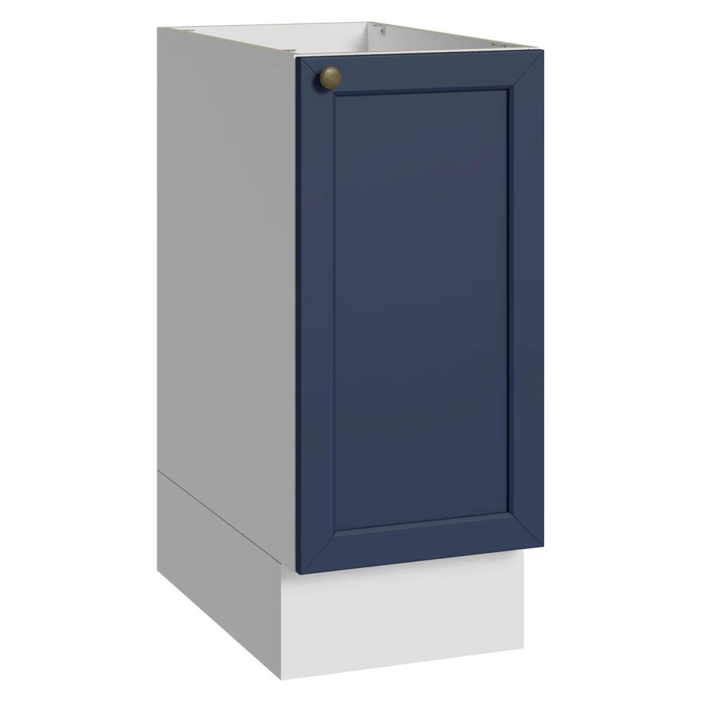 Balcão de Cozinha 35 x 60 cm 1 Porta (Sem Tampo) Branco/Azul Vik Madesa