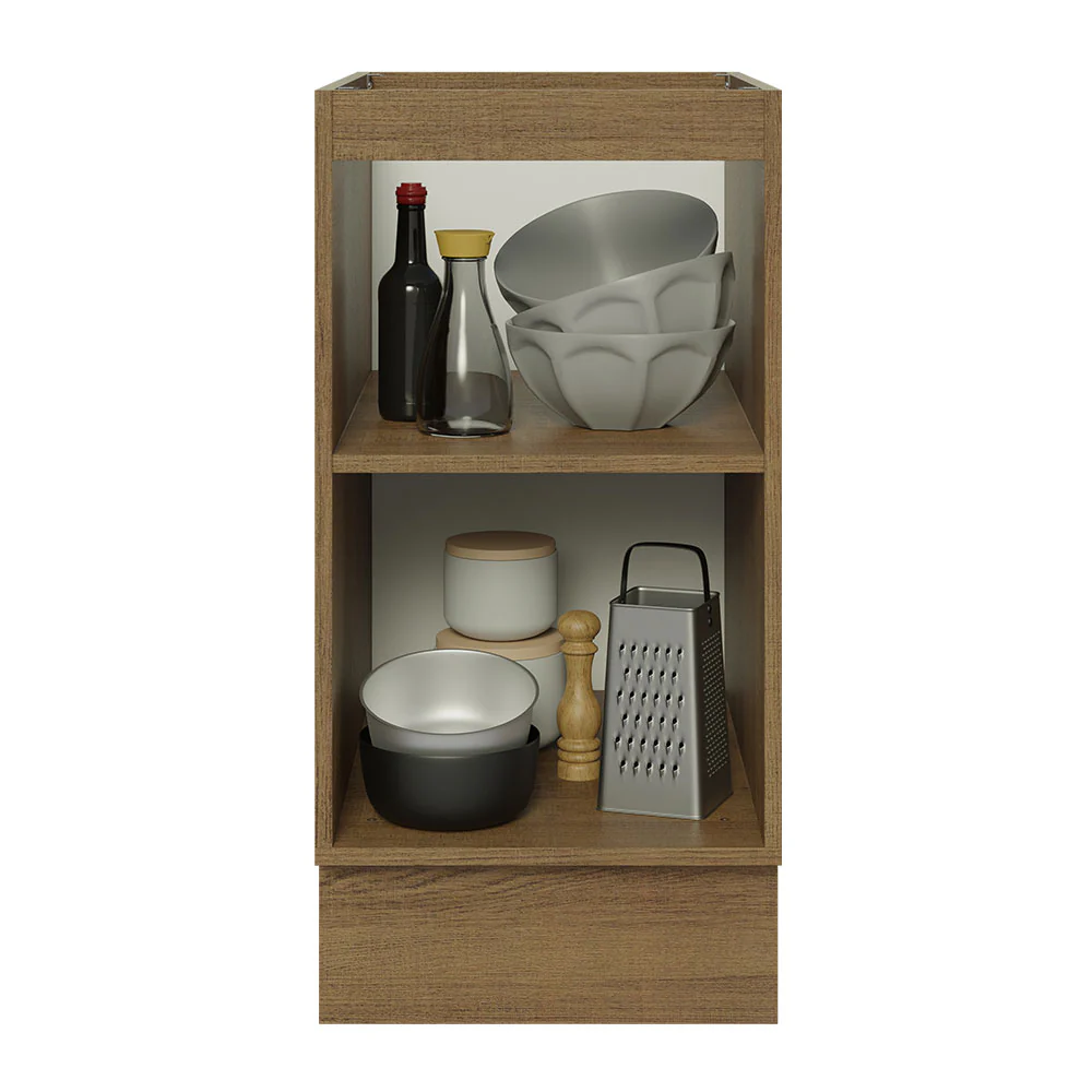 Balcão Cozinha 40 x 60 cm 1 Porta (Sem Tampo) Rustic/Branco Glamy Madesa - Image 4
