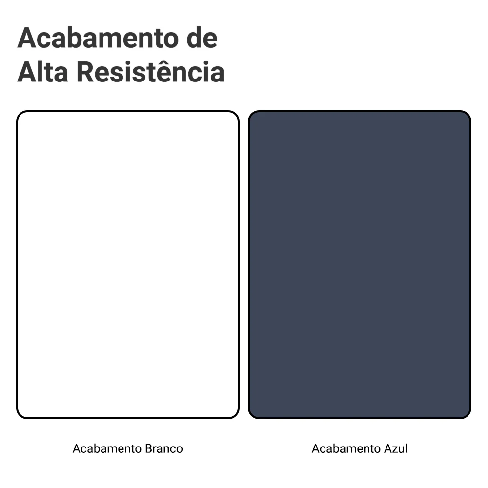 Balcão de Cozinha 50 x 60cm 1 Porta (Com Tampo) Branco/Azul Vik Madesa - Image 10