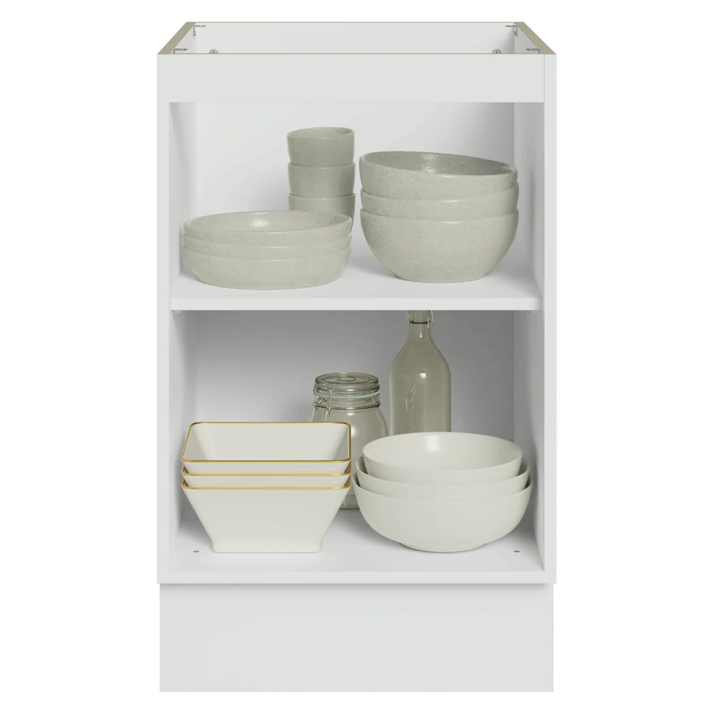 Balcão de Cozinha 50cm 1 Porta (Sem Tampo) Branco/Azul Vik Madesa - Image 5