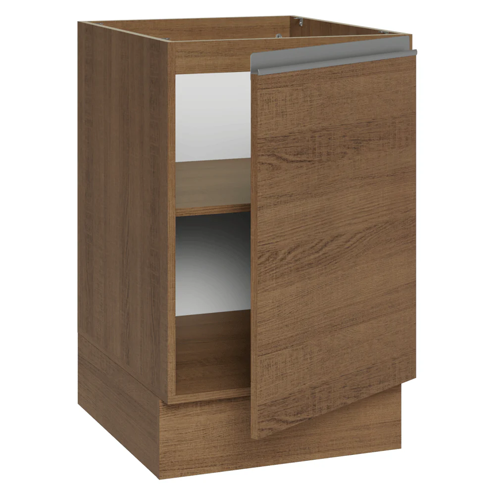Balcão de Cozinha 50cm 1 Porta (Sem Tampo) Rustic Glamy Madesa - Image 6