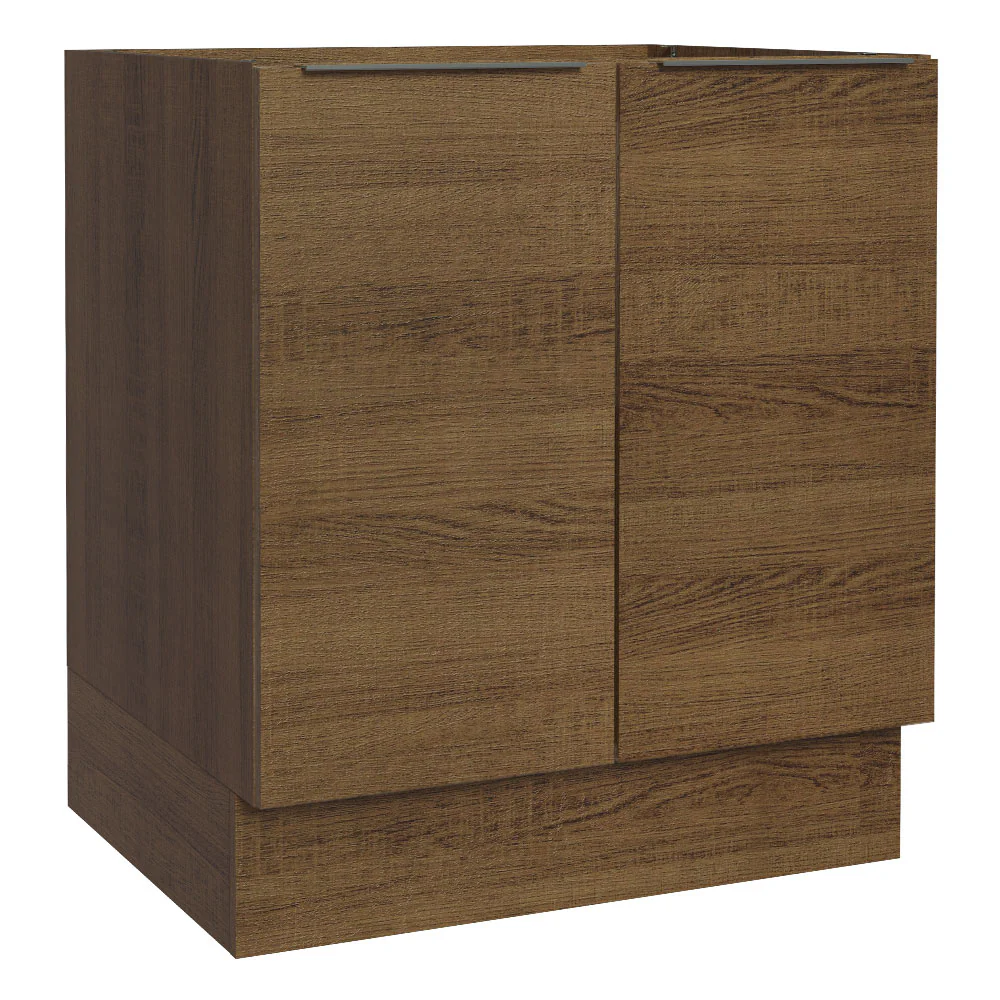 Balcão Cozinha 70 x 60 cm 2 Portas (Sem Tampo) Rustic Stella Madesa