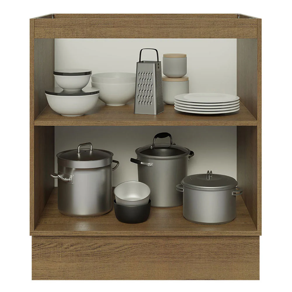 Balcão Cozinha 70 x 60 cm 2 Portas (Sem Tampo) Rustic Stella Madesa - Image 4
