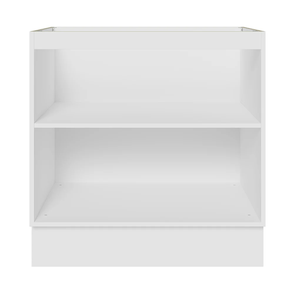 Balcão Cozinha 80 x 60 cm 2 Portas (Sem Tampo) Branco/Preto Glamy Madesa - Image 7