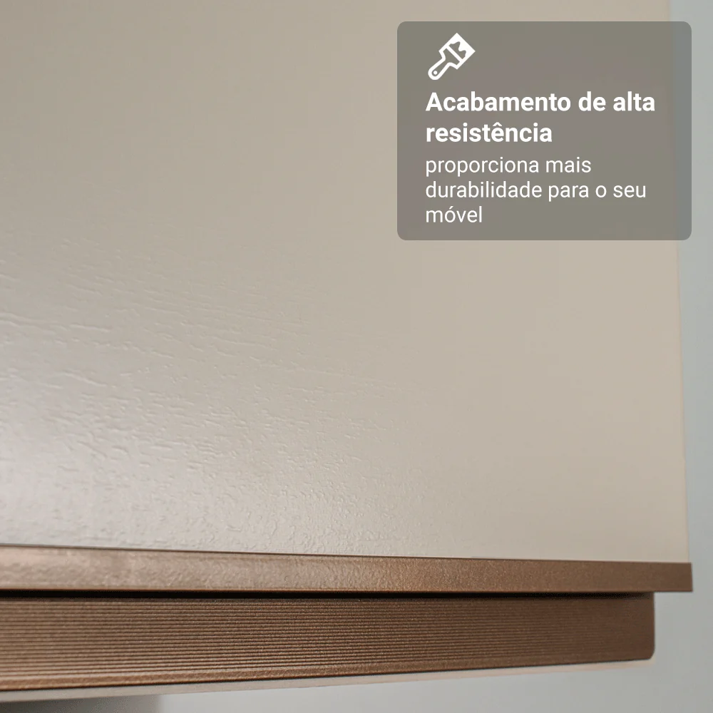 Balcão de Cozinha 80 cm 2 Portas Suspenso Crema Nice Madesa - Image 6