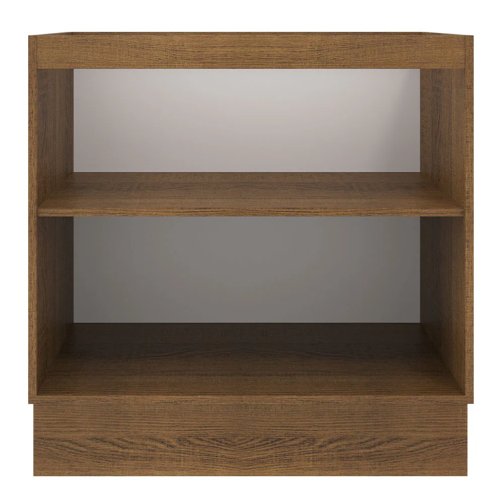 Balcão de Cozinha Madesa Agata 80 x 60 cm 2 Portas (Sem Tampo) Rustic/Cinza - Image 11