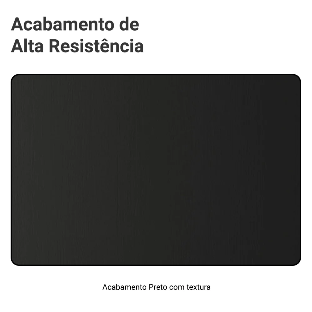 Balcão de Cozinha 120 cm 2 Portas Suspenso Preto Nice Madesa - Image 10