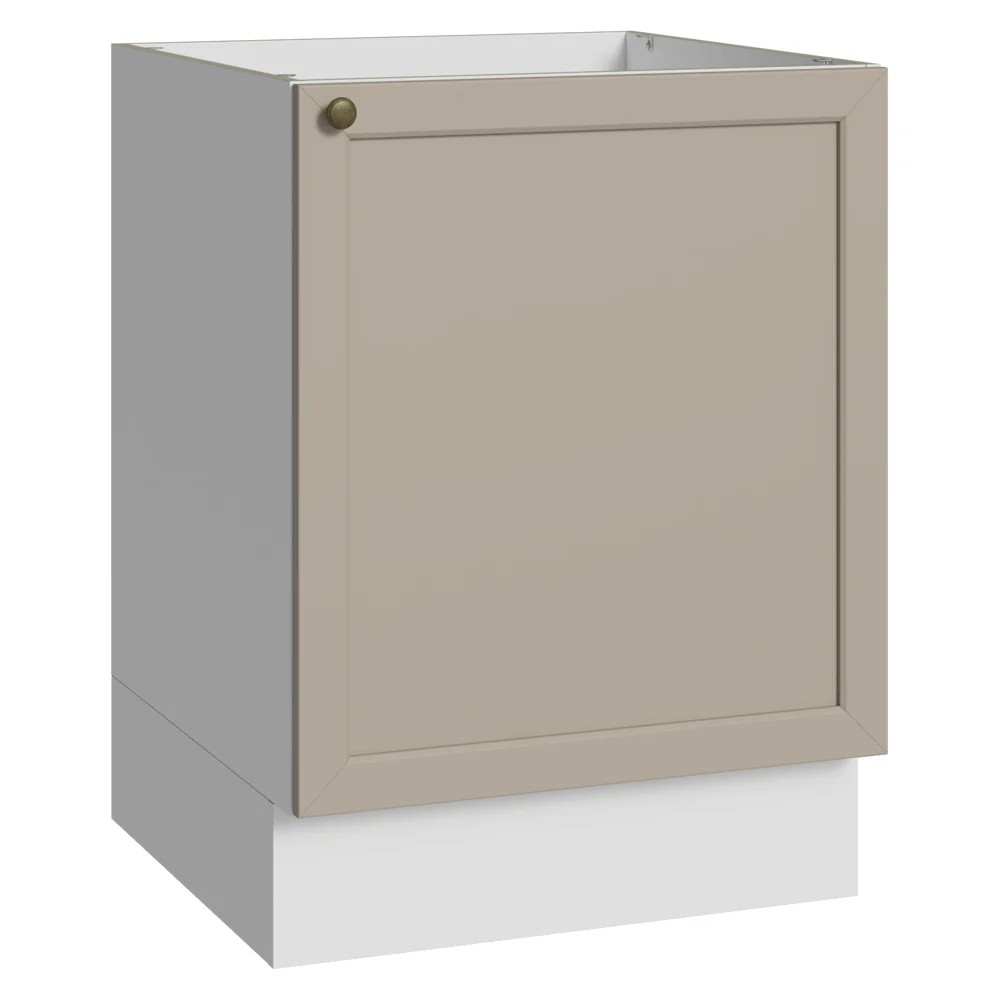 Balcão de Cozinha 60 x 60 cm 1 Porta (Sem Tampo) Branco/Crema Vik Madesa