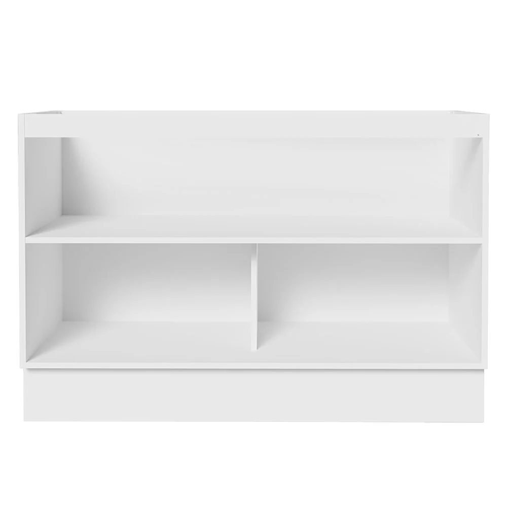 Balcão Gabinete de Pia 120 x 60 cm 2 Portas (Sem Tampo) Branco/Rustic Glamy Madesa - Image 6