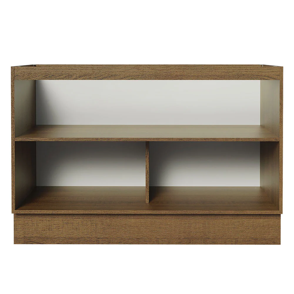 Balcão Gabinete de Pia 120 x 60 cm 2 Portas (Sem Tampo) Rustic/Branco Stella Madesa - Image 6