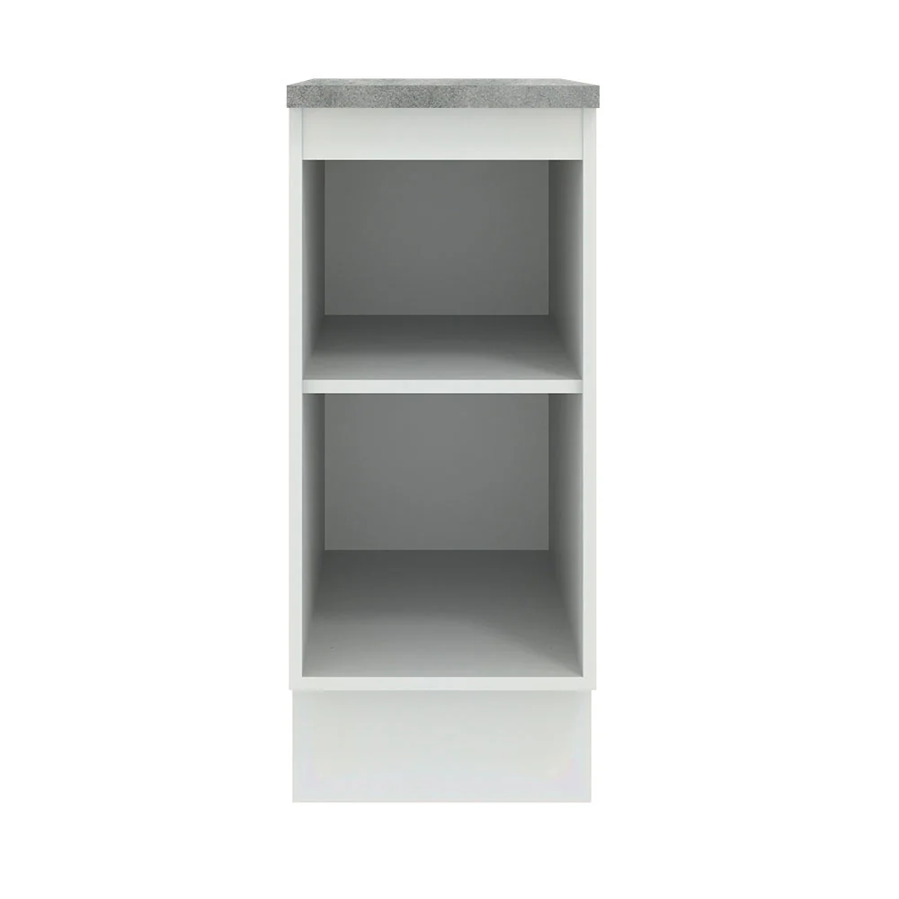 Balcão Madesa Agata 35 x 60 cm 1 Porta (Com Tampo) Branco/Cinza - Image 11