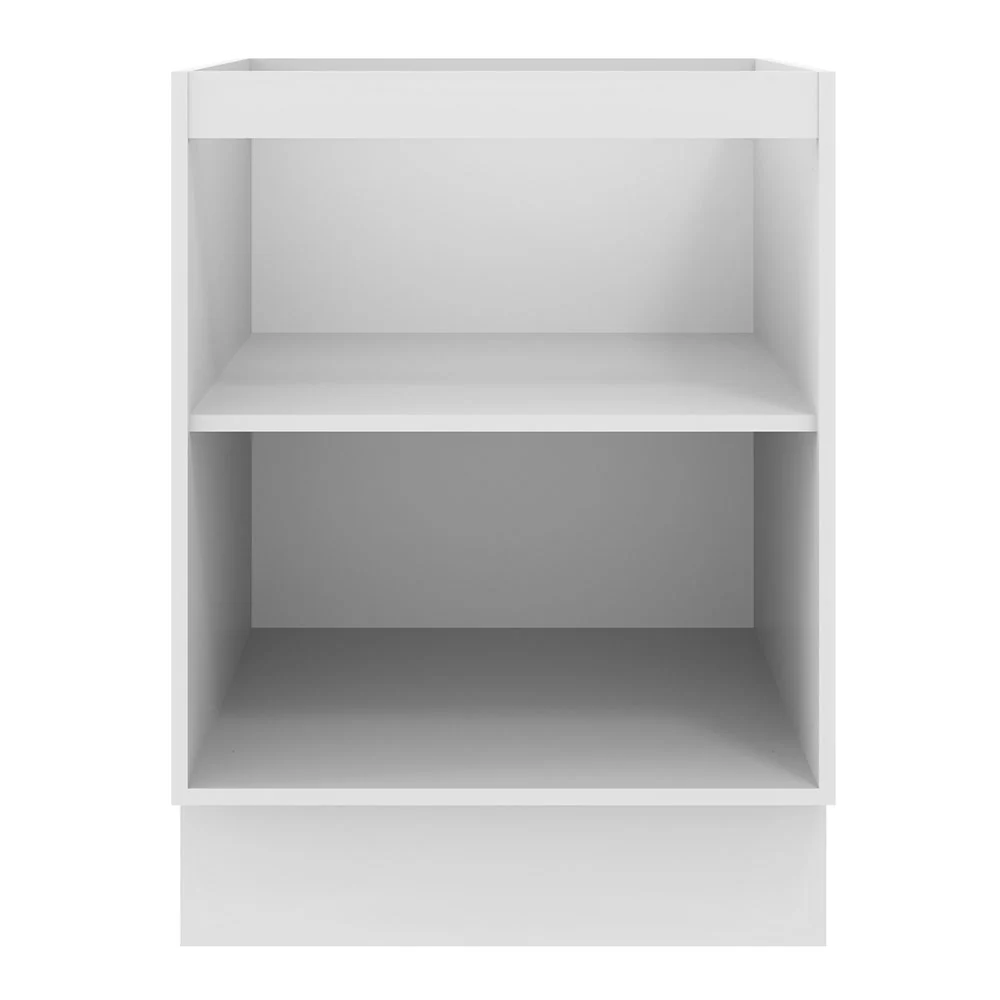 Balcão Madesa Agata 60 x 60 cm 1 Porta (Sem Tampo) Branco/Cinza - Image 11