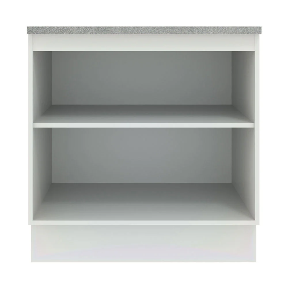 Balcão Madesa Agata 80 x 60 cm 2 Portas (Com Tampo) Branco/Cinza - Image 10