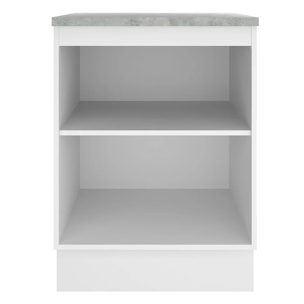 Balcão Madesa Glamy 60 cm 1 Porta Branco/Preto - Image 10