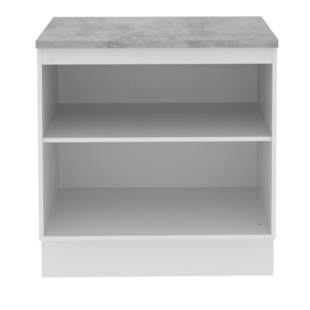Balcão Madesa Glamy 80 x 60 cm 2 Portas (Com Tampo) Branco/Rustic - Image 11