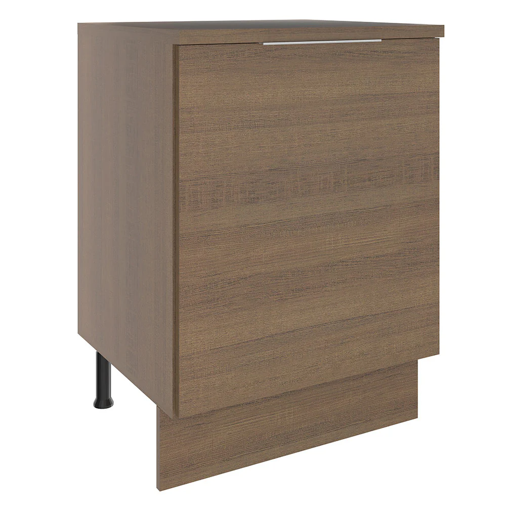 Balcão Madesa Stella 60 x 60 cm 1 Porta (Com Tampo) Rustic