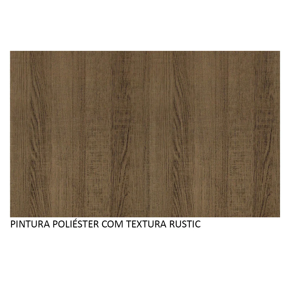 Conjunto Escritório Home Office com Mesa Industrial + Estante Preto/Rustic Madesa - Image 8