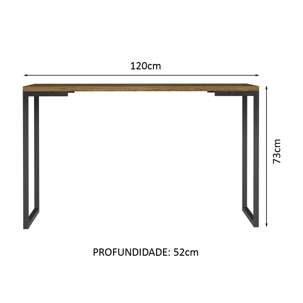 Conjunto Escritório Home Office com Mesa Industrial + Gaveteiro Rustic/Branco Madesa - Image 3