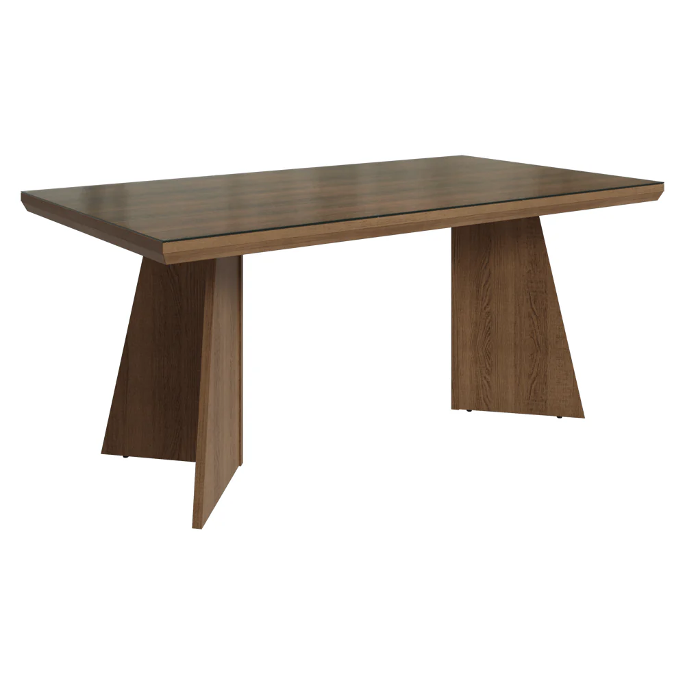 Conjunto Sala de Jantar Tampo com Vidro 6 Cadeiras Rustic/Imperial Pienza Madesa - Image 6
