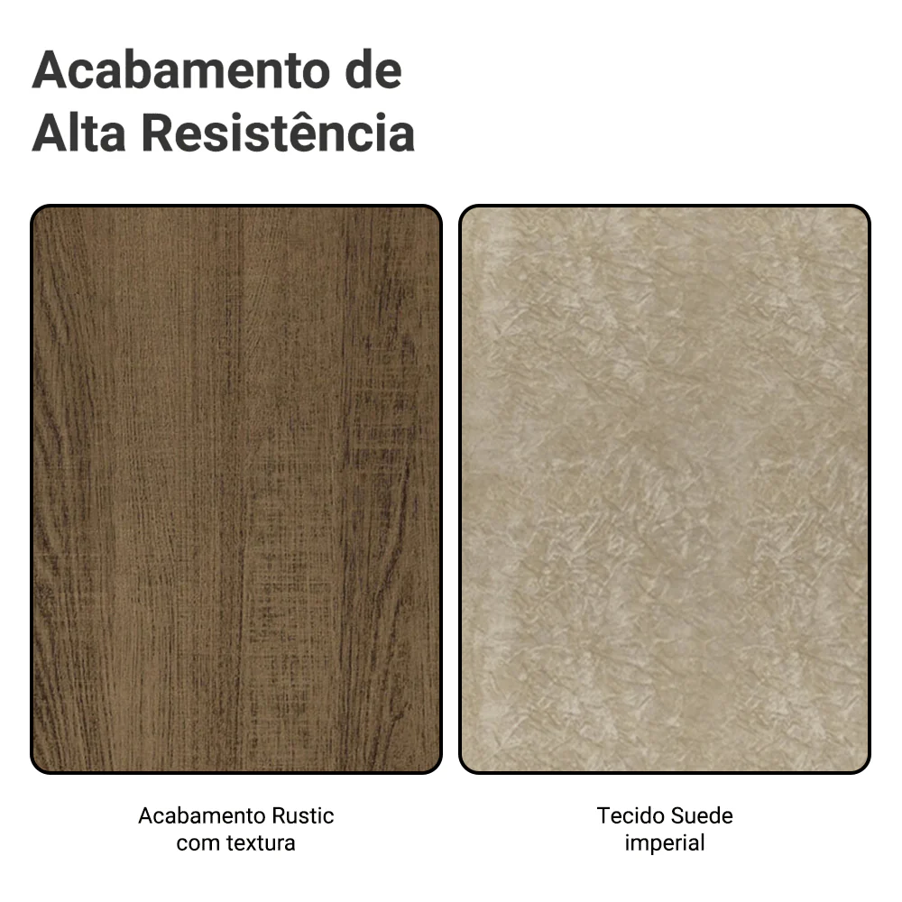 Conjunto Sala de Jantar Tampo de Madeira 4 Cadeiras Rustic/Imperial Hera Madesa - Image 10