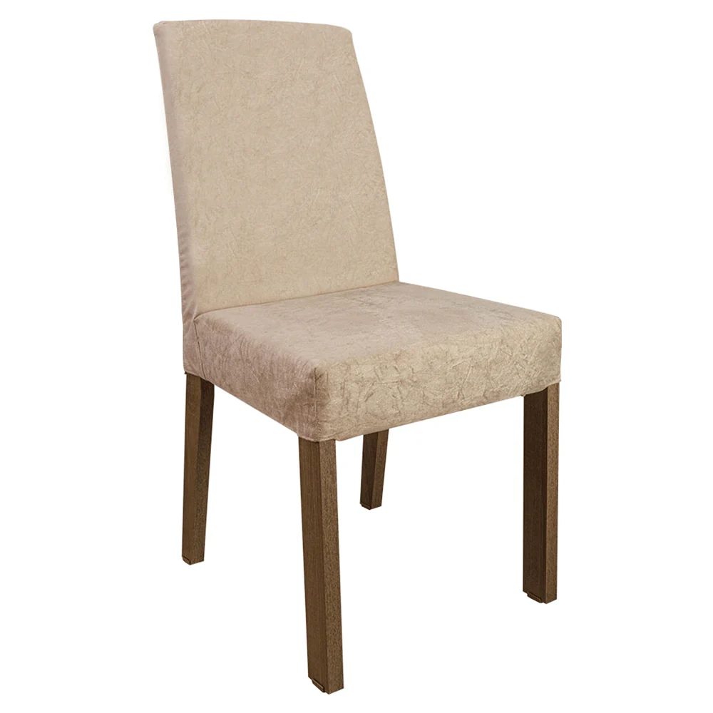 Conjunto Sala de Jantar Tampo de Madeira 6 Cadeiras Rustic/Branco/Imperial Grasse Madesa - Image 5