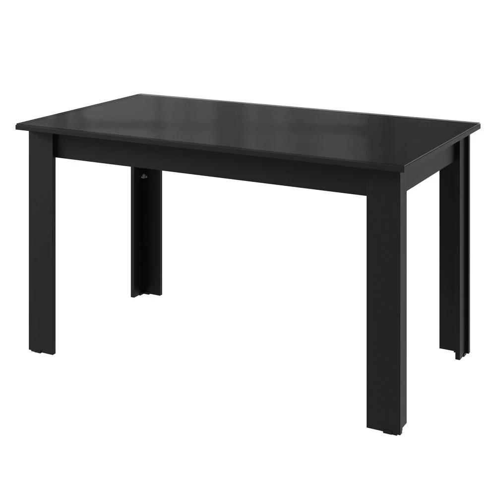 Conjunto Sala de Jantar Tampo de Vidro 4 Cadeiras Rustic/Preto/Oxford Pétala Madesa - Image 6